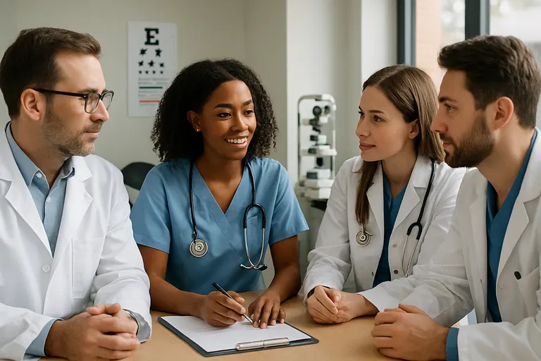 De samenwerking tussen optometristen en andere zorgprofessionals